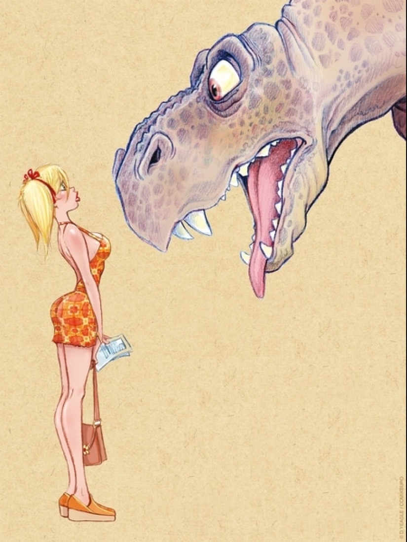 Bebé Mandy y su" padre " - ilustrador Dean Eagle