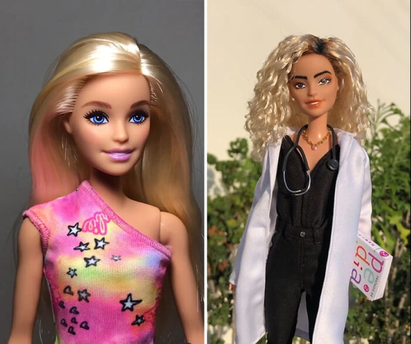 Cambios de imagen de Barbie: 8 imágenes de antes y después de Barbies y Kens transformados por Daniel Lima