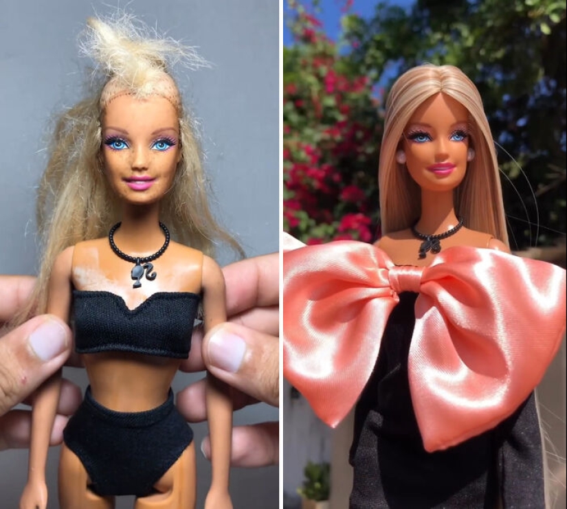 Cambios de imagen de Barbie: 8 imágenes de antes y después de Barbies y Kens transformados por Daniel Lima
