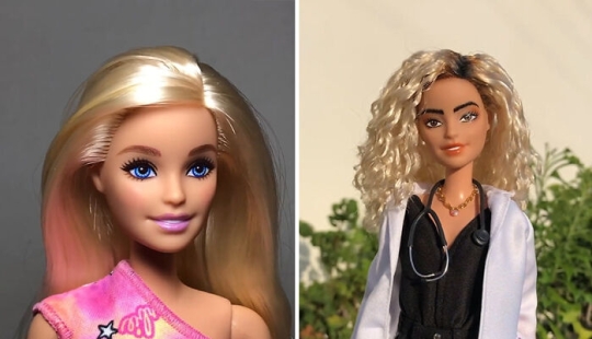 Cambios de imagen de Barbie: 8 imágenes de antes y después de Barbies y Kens transformados por Daniel Lima