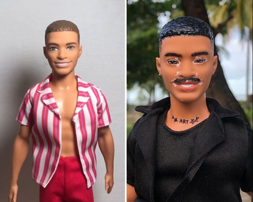 Cambios de imagen de Barbie: 8 imágenes de antes y después de Barbies y Kens transformados por Daniel Lima
