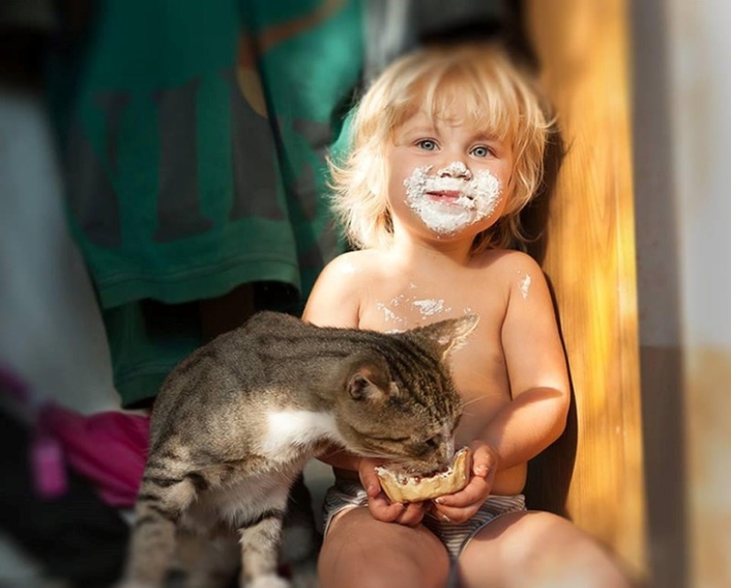 Charming photos proving that your child needs a cat