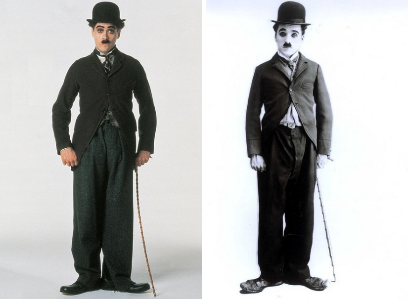 Copia y original: imágenes cinematográficas de personajes históricos y sus prototipos reales. Copia y original: imágenes cinematográficas de personajes históricos y sus prototipos reales.