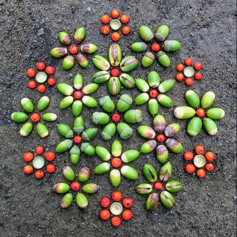 Creo arte fugaz con los regalos de la naturaleza Creo arte fugaz con los regalos de la naturaleza