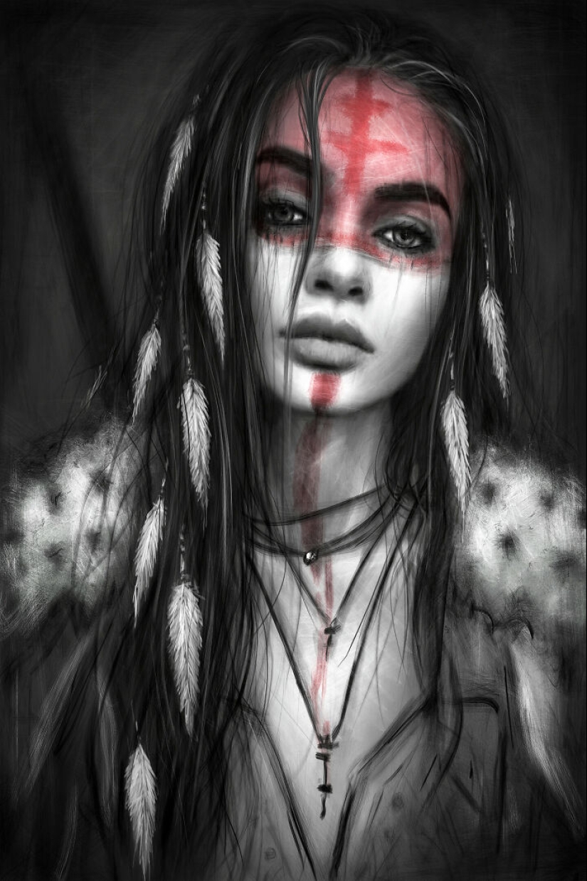 Creo retratos digitales inspirados en el estilo gótico y aquí están mis 20 mejores trabajos