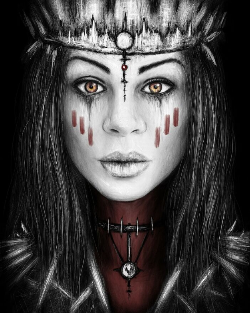 Creo retratos digitales inspirados en el estilo gótico y aquí están mis 20 mejores trabajos