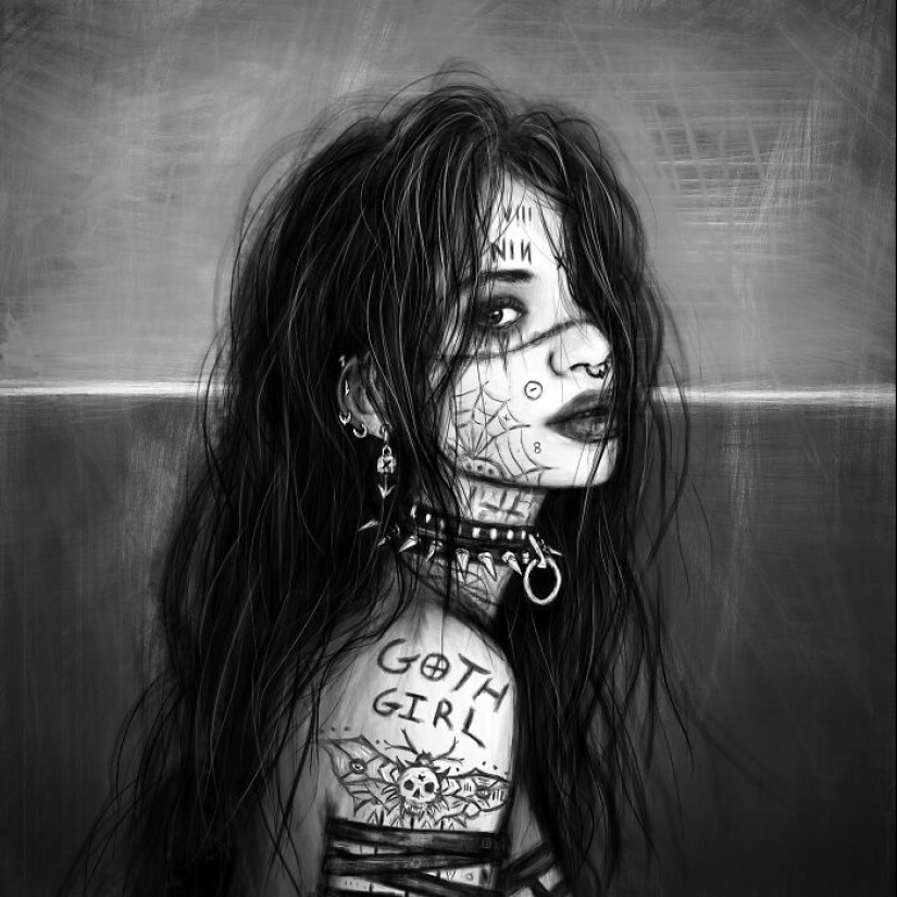 Creo retratos digitales inspirados en el estilo gótico y aquí están mis 20 mejores trabajos