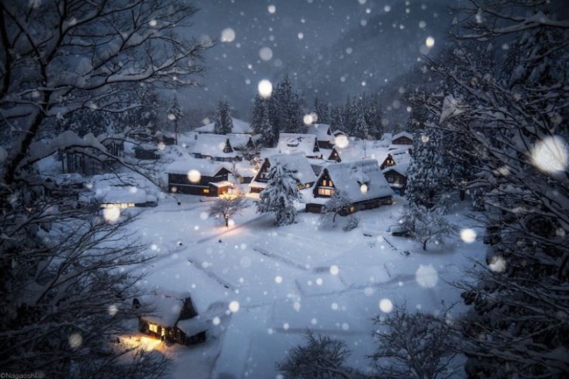 Cuento de hadas de nieve: invierno increíblemente hermoso en Japón
