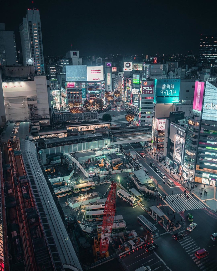 De día y de noche Japonés calles en las fotos de James Takumi Seguna