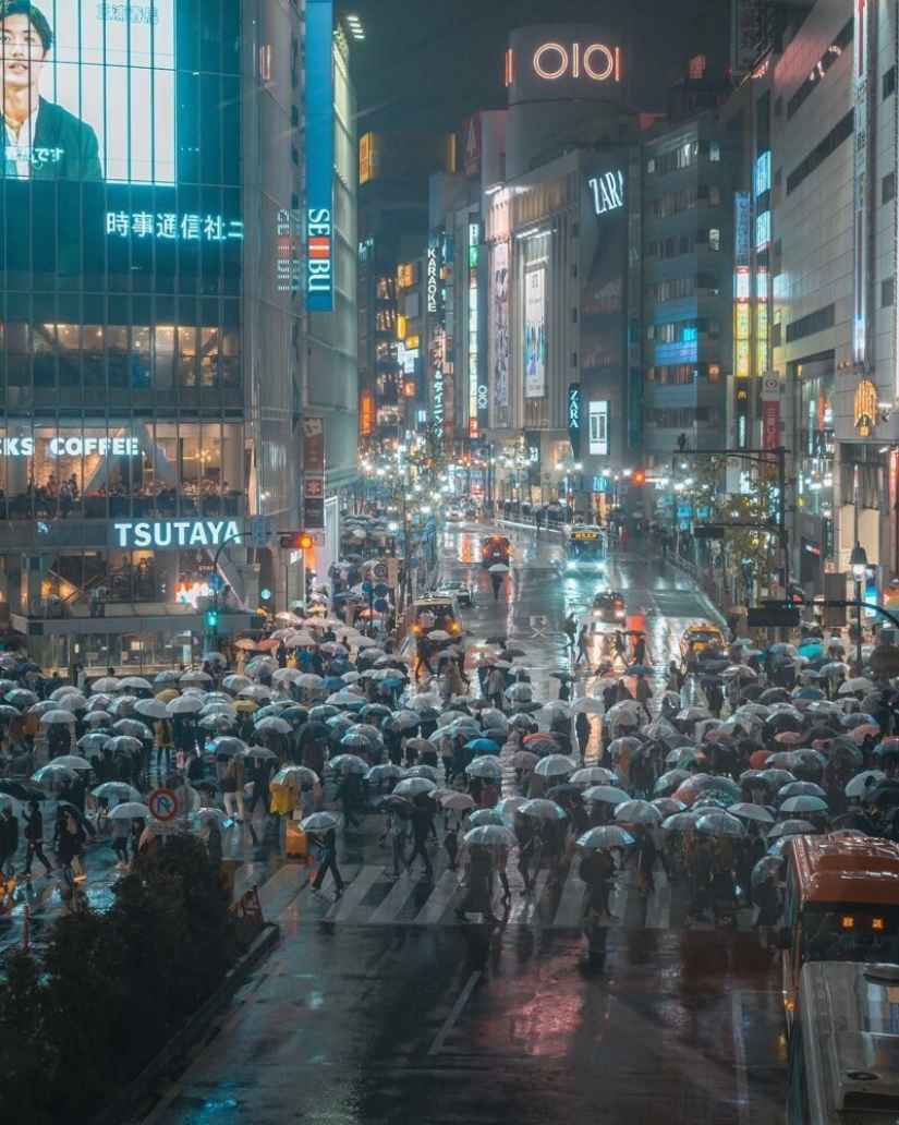 De noche y de día: impresionantes paisajes de la ciudad de Japón