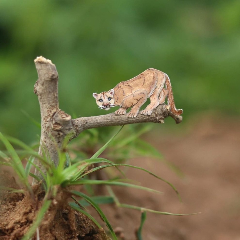 Desafío 1000 días-pequeños animales de papel de artistas de la India Desafío 1000 días-pequeños animales de papel de artistas de la India