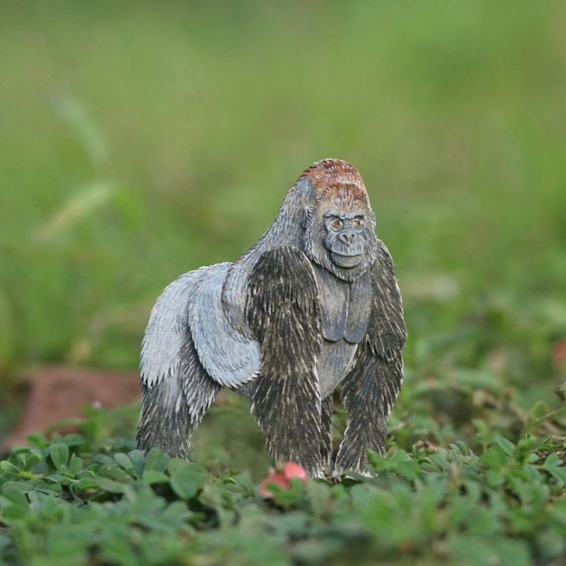 Desafío 1000 días-pequeños animales de papel de artistas de la India Desafío 1000 días-pequeños animales de papel de artistas de la India