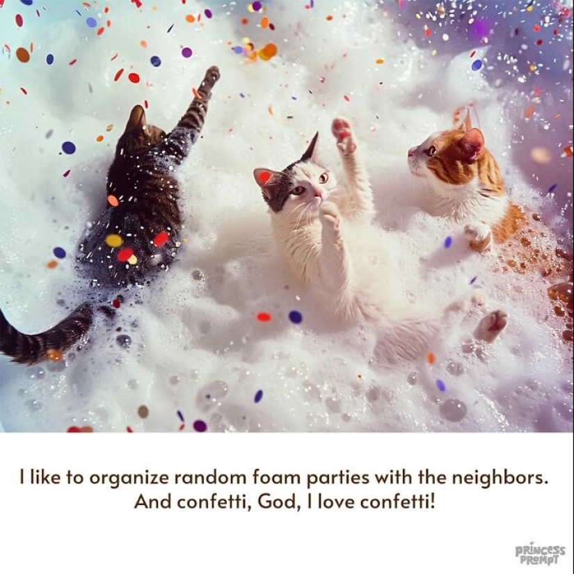 Divertida serie de gatos de Princess_Prompt que revela lo que hacen nuestros amigos peludos cuando nadie los mira