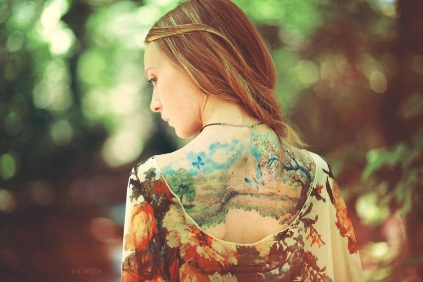 El tatuaje como arte: chicas pintadas de forma impresionante