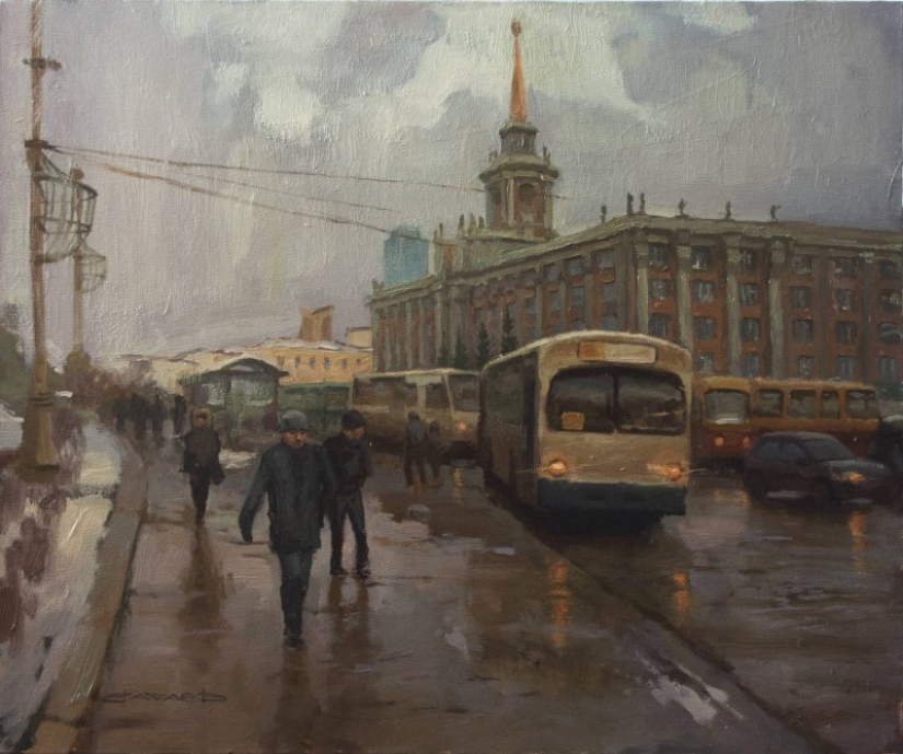 En broma y en serio: grotesco y realismo en las pinturas de Mikhail Vachaev