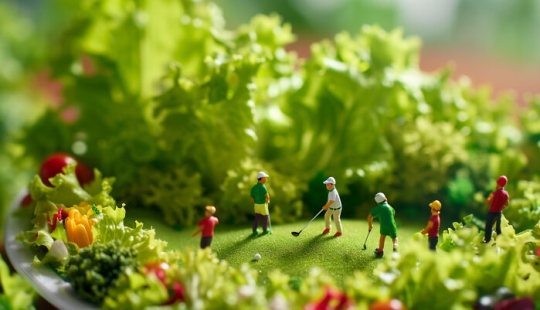 Enchanting Micro-Adventures: 10 Images That I Created With AI Of A Giant Food Galaxy