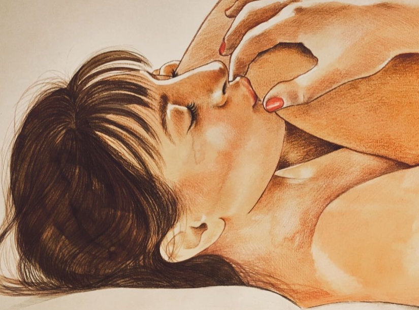 Energy loving touches in the paintings of Frida Castelli Energy loving touches in the paintings of Frida Castelli