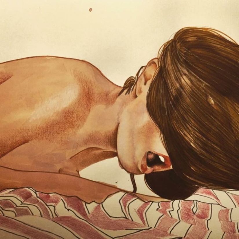 Energy loving touches in the paintings of Frida Castelli Energy loving touches in the paintings of Frida Castelli