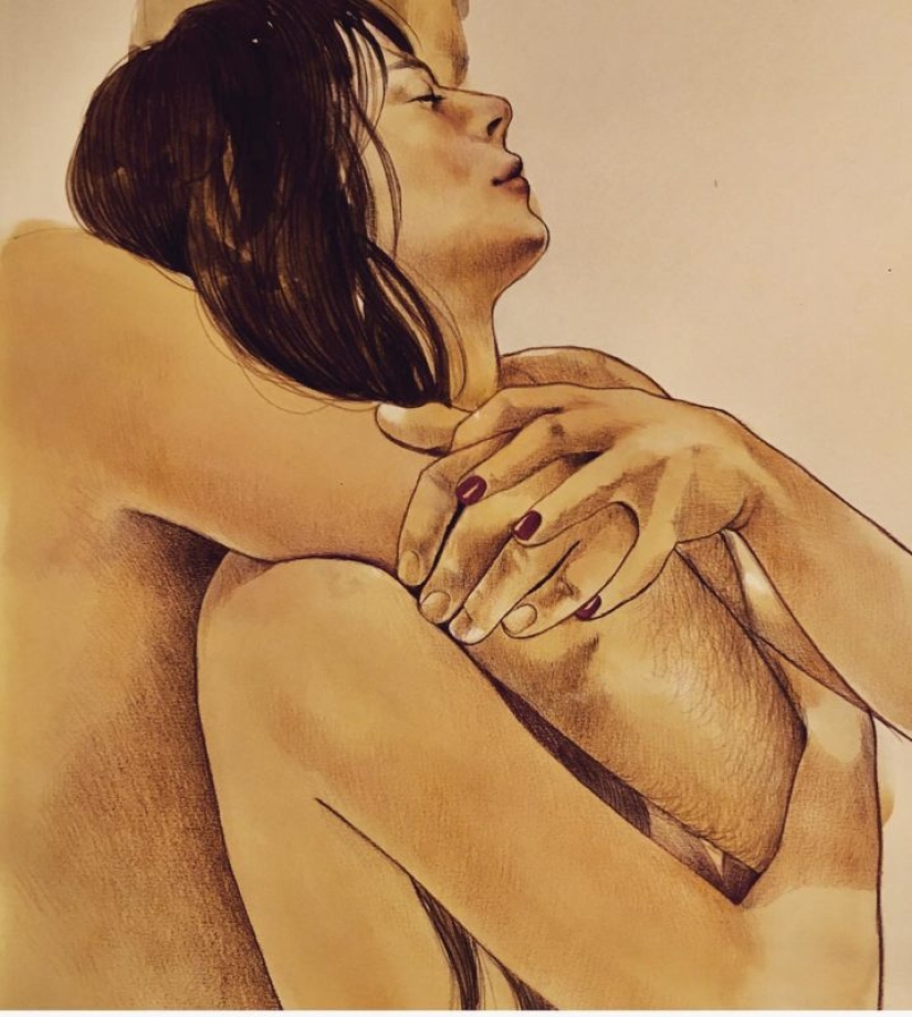 Energy loving touches in the paintings of Frida Castelli Energy loving touches in the paintings of Frida Castelli