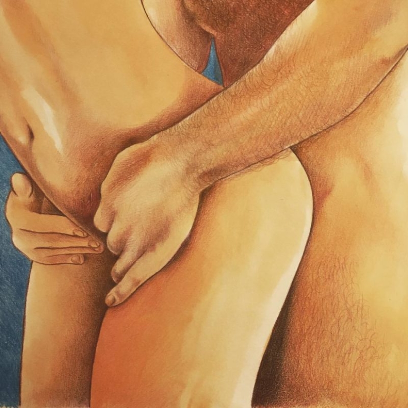 Energy loving touches in the paintings of Frida Castelli Energy loving touches in the paintings of Frida Castelli