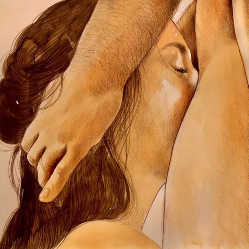 Energy loving touches in the paintings of Frida Castelli Energy loving touches in the paintings of Frida Castelli