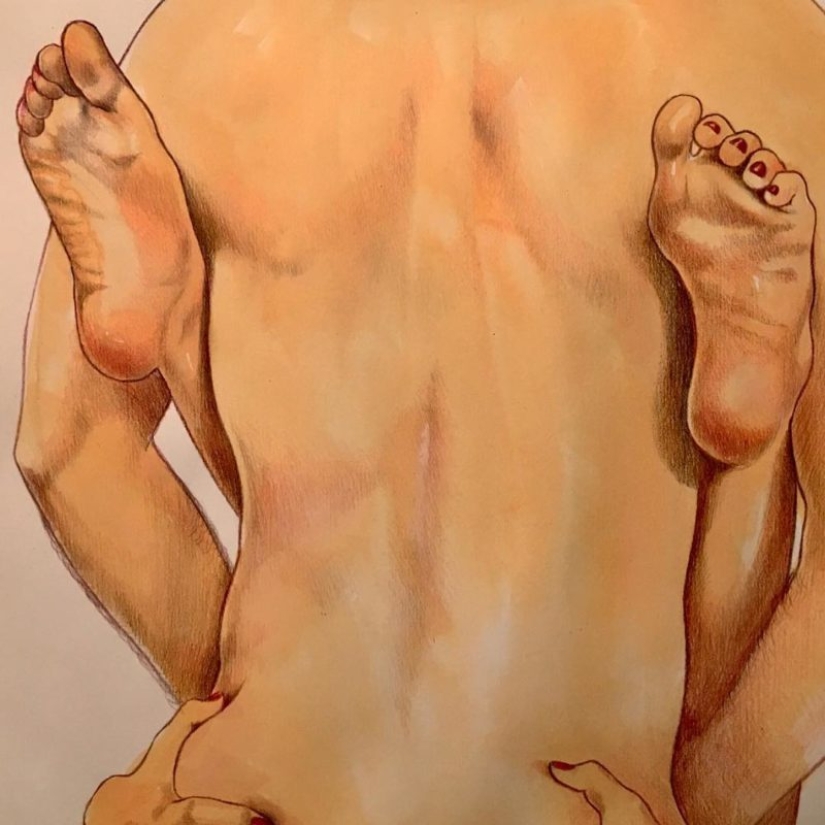 Energy loving touches in the paintings of Frida Castelli Energy loving touches in the paintings of Frida Castelli