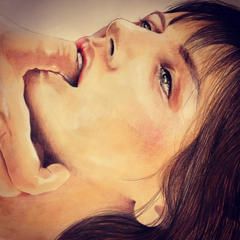 Energy loving touches in the paintings of Frida Castelli Energy loving touches in the paintings of Frida Castelli