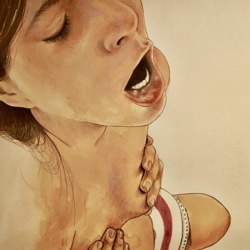 Energy loving touches in the paintings of Frida Castelli Energy loving touches in the paintings of Frida Castelli