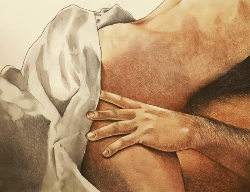 Energy loving touches in the paintings of Frida Castelli Energy loving touches in the paintings of Frida Castelli