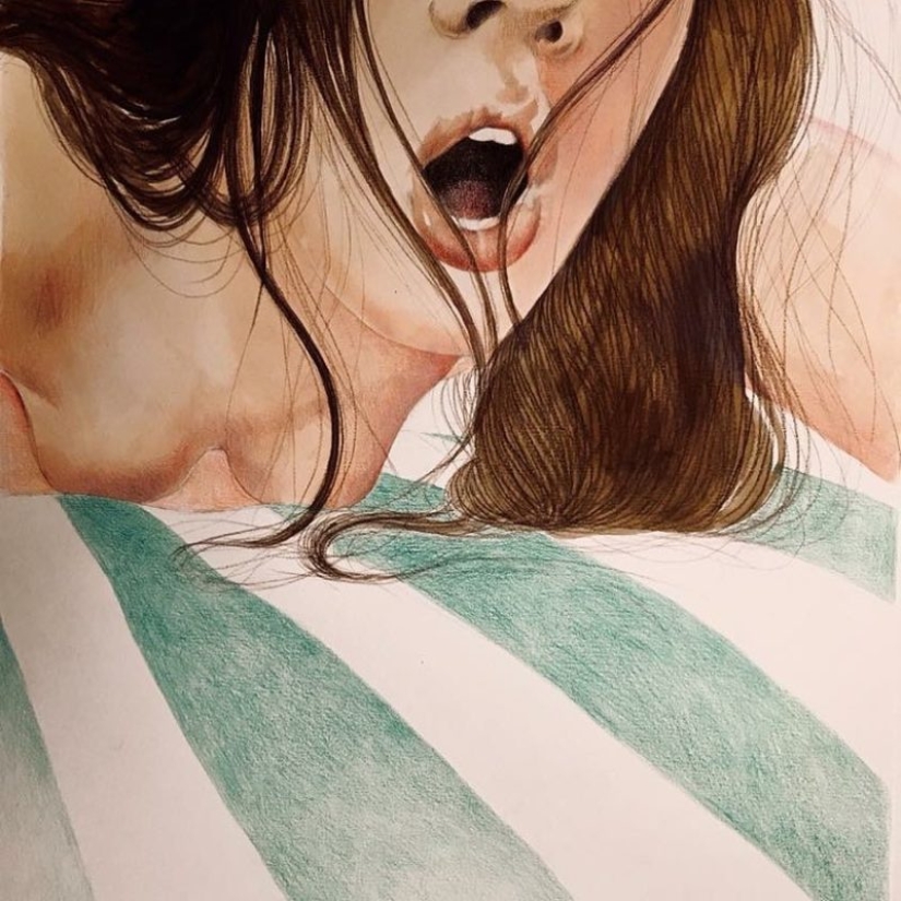 Energy loving touches in the paintings of Frida Castelli Energy loving touches in the paintings of Frida Castelli