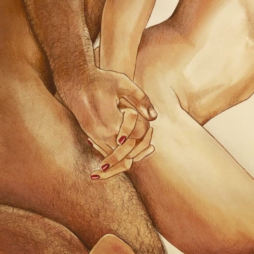 Energy loving touches in the paintings of Frida Castelli Energy loving touches in the paintings of Frida Castelli
