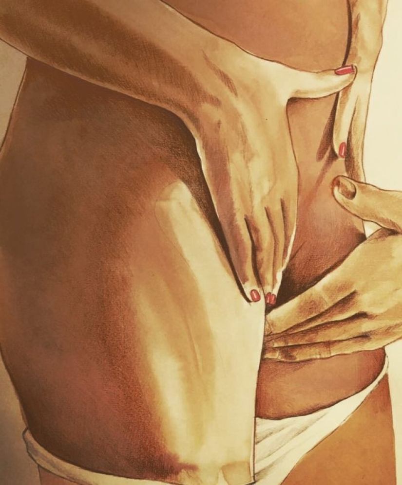 Energy loving touches in the paintings of Frida Castelli Energy loving touches in the paintings of Frida Castelli