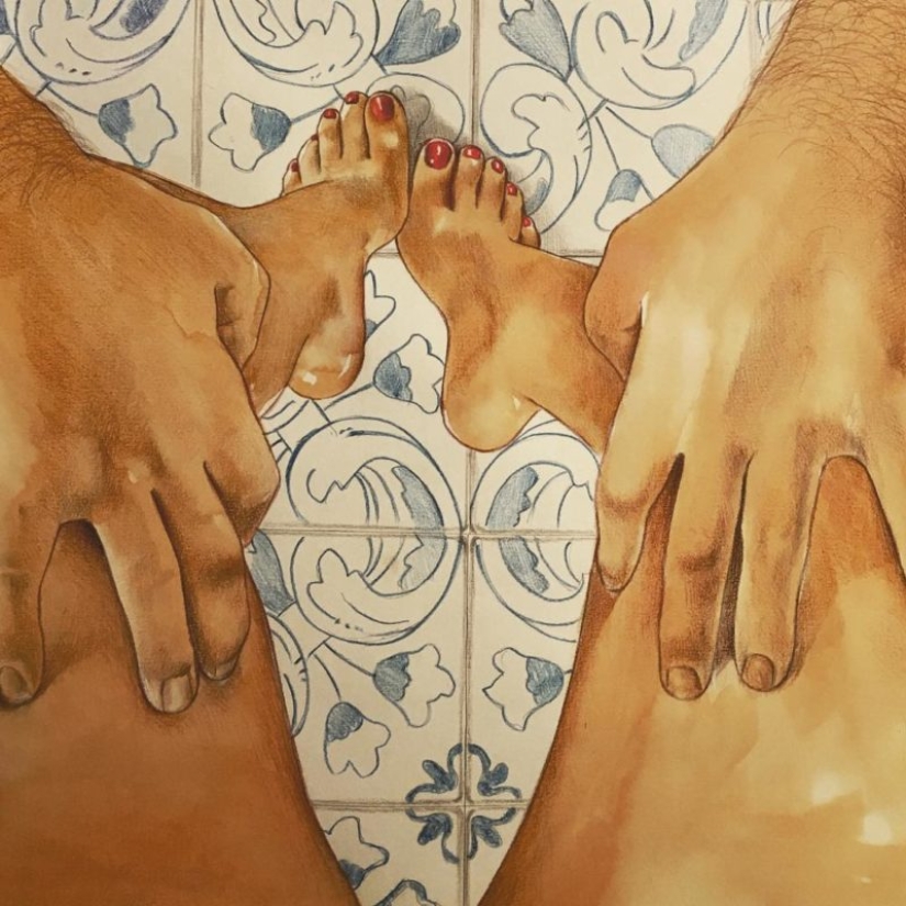 Energy loving touches in the paintings of Frida Castelli Energy loving touches in the paintings of Frida Castelli