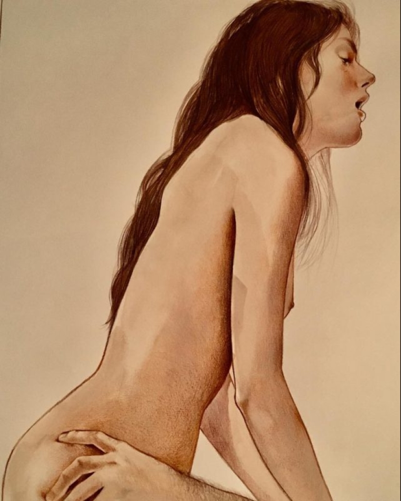 Energy loving touches in the paintings of Frida Castelli Energy loving touches in the paintings of Frida Castelli