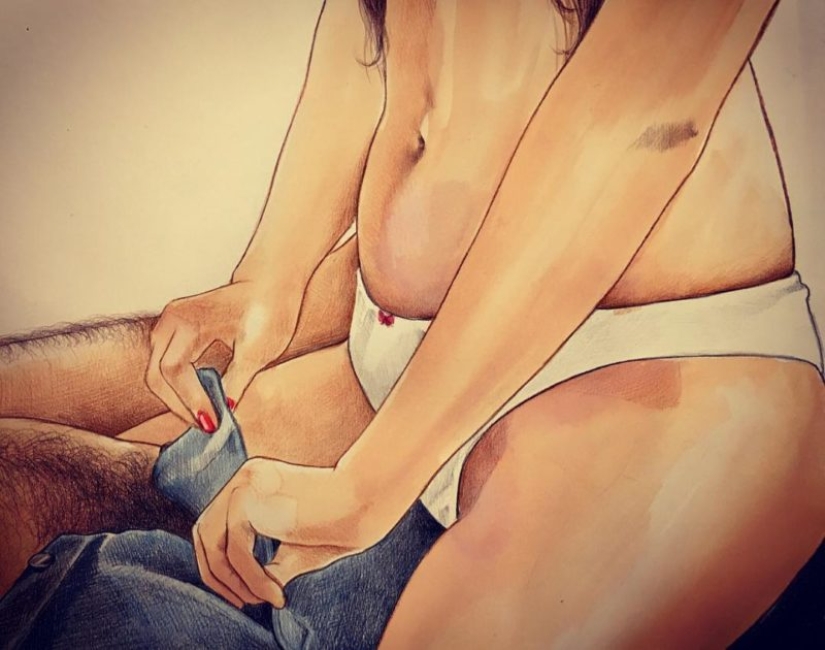 Energy loving touches in the paintings of Frida Castelli Energy loving touches in the paintings of Frida Castelli