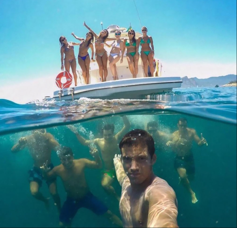 Entre dos mundos: estas fotos semi-submarinas muestran lo que te espera detrás de la pantalla de la superficie del agua