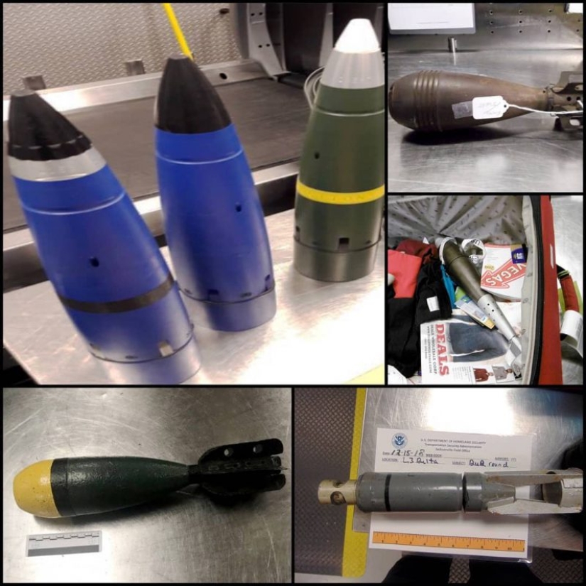 Esta colección de artículos incautados a los pasajeros aéreos por la TSA le alegrará el día