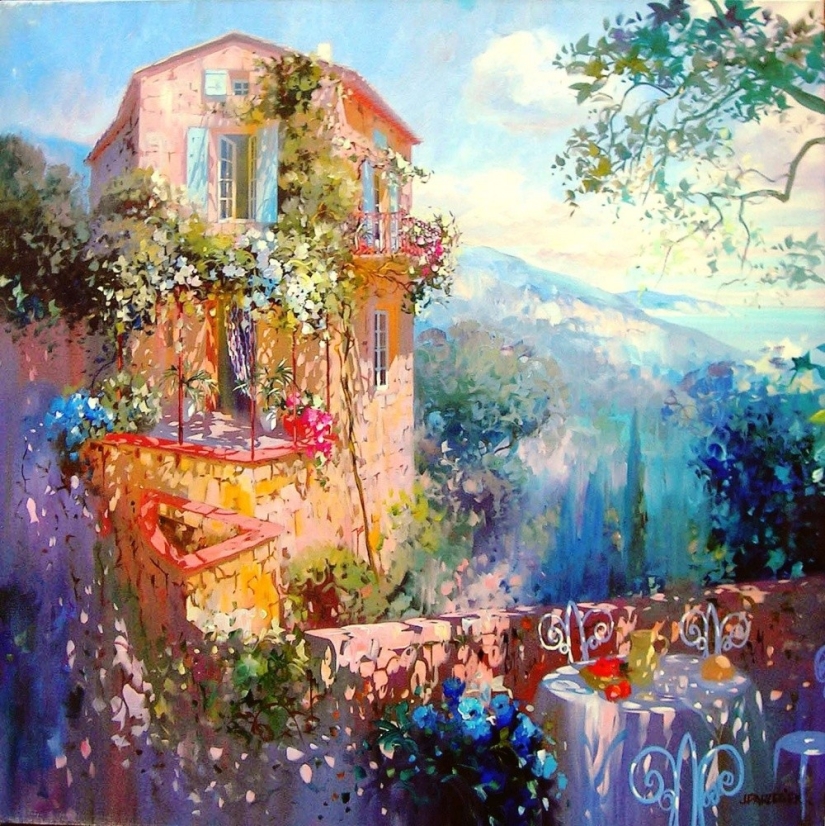 Este artista pinta cuadros con rayos de sol Este artista pinta cuadros con rayos de sol