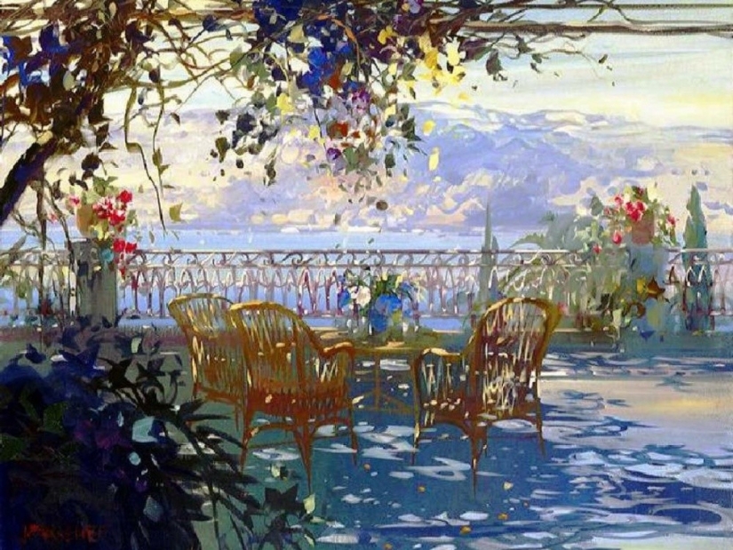 Este artista pinta cuadros con rayos de sol Este artista pinta cuadros con rayos de sol
