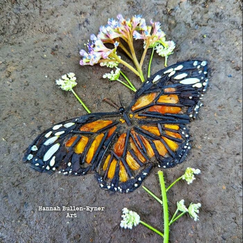 Este artista trabaja en la naturaleza y utiliza solo los materiales disponibles para crear hermosas obras de arte. Este artista trabaja en la naturaleza y utiliza solo los materiales disponibles para crear hermosas obras de arte.