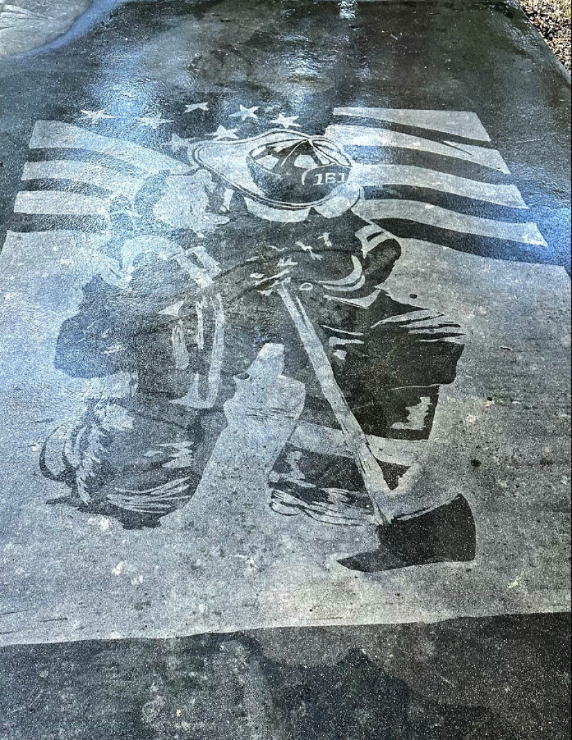 Este chico usó una lavadora a presión para crear arte en la calle, y aquí están sus 13 mejores obras