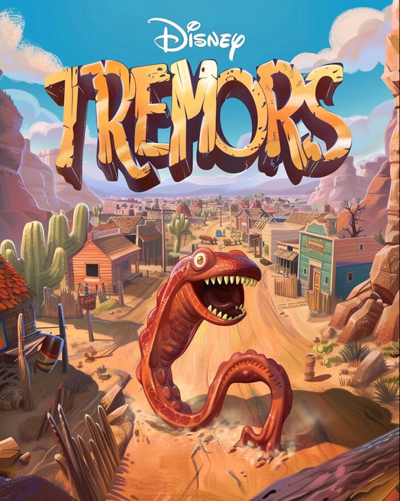 Este creador utilizó inteligencia artificial para generar 15 carteles de adaptaciones de películas de terror de Disney