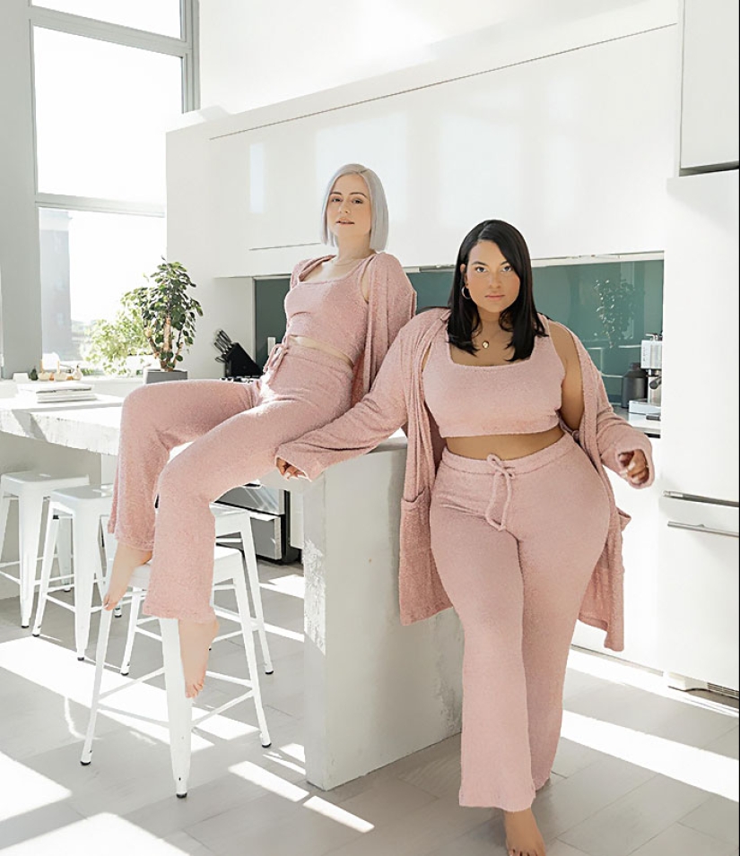 “Estilo, no talla”: dos amigas usan el mismo atuendo para demostrar que no existe un tipo de cuerpo ideal (13 las mejores fotos de todos los tiempos)