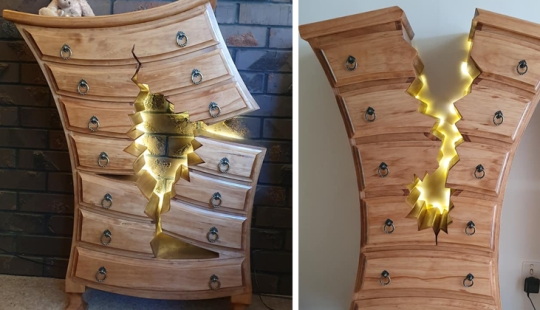 Fabulous "broken" furniture from a talented carpenter from New Zealand Fabulous "broken" furniture from a talented carpenter from New Zealand