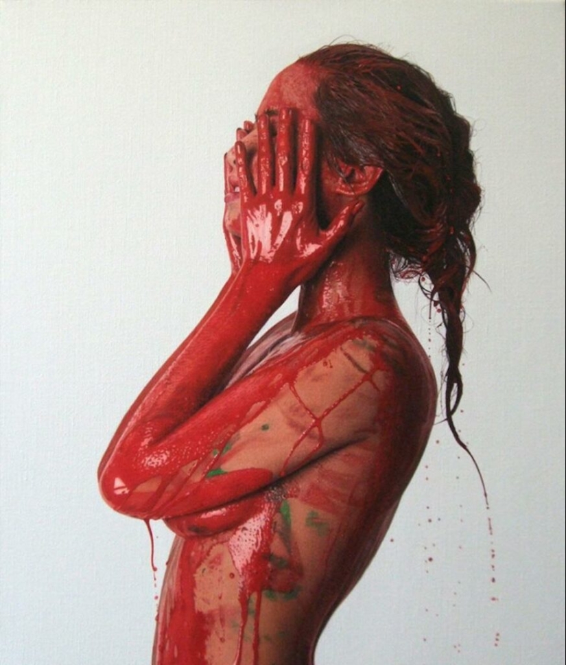 Fantasías masculinas en pinturas hiperrealistas de Philip Weber Fantasías masculinas en pinturas hiperrealistas de Philip Weber