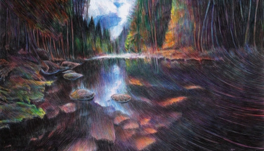 Fascinantes dibujos con bolígrafo de Marite Desayne Fascinantes dibujos con bolígrafo de Marite Desayne