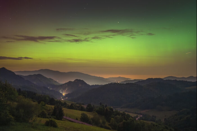 Fotografié el espectáculo cósmico más hermoso sobre Polonia y Eslovaquia