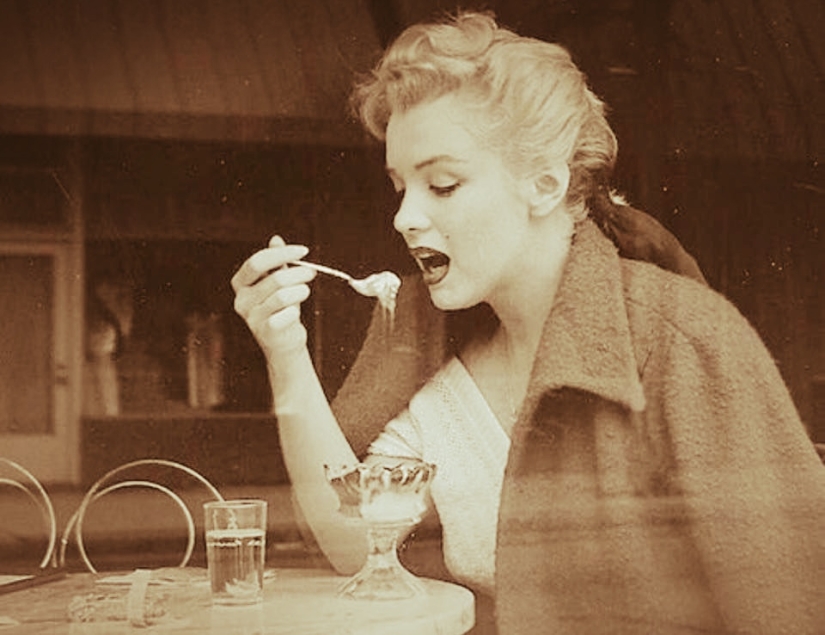 Fotos vintage-celebridades y helados