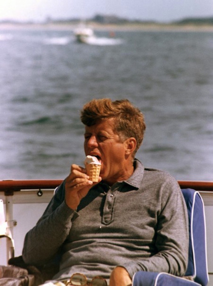 Fotos vintage-celebridades y helados