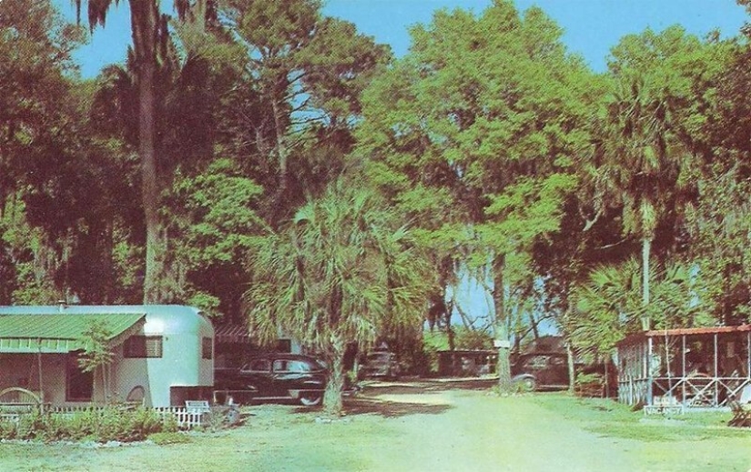 Golden tiempo sobre ruedas: American trailer parks en los 50 y 60-s